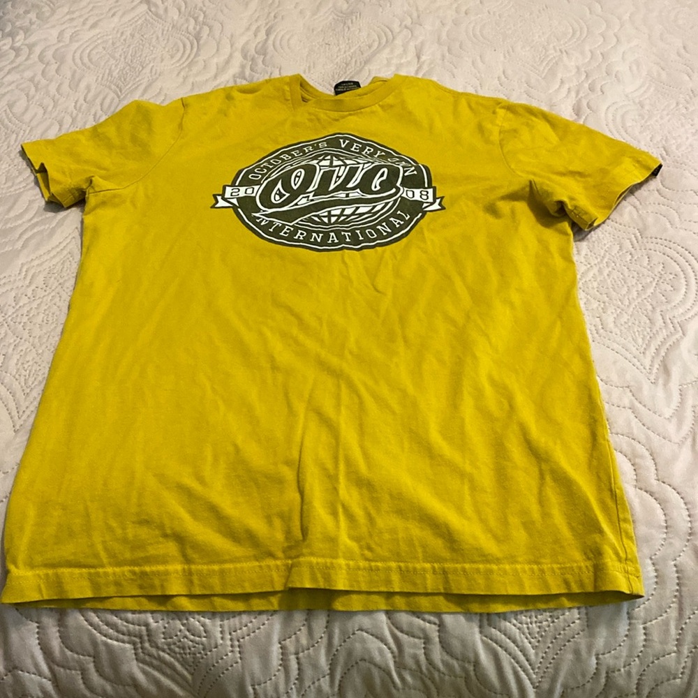 OVO Yellow Short-Sleeve Logo Tee